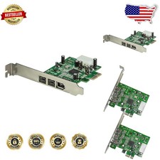 StarTech 1394b 1394a FireWire PCIe Card - 2x 9-Pin, 1x 6-Pin, High Performance