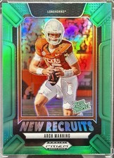2025 Panini Prizm Draft Picks - New Recruits Arch Manning #22 Green Prizm (RC)