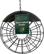 Oakdale Donut Fat Ball Bird Feeder | Unique Donut Shape for Fatballs | Metal Han