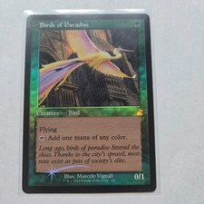 MTG Birds of Paradise Retro Frame 344 Ravnica Remastered RVR Rare NM Foil