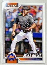 2026 Topps Series One Base Card # 214 Nolan McLean, New York Mets RC