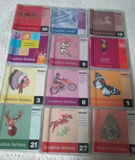 Vtg Lot of 12 PFAFF Creative Fantasy Embroidery Cards All Working Very Nice Set