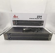 DBX 231 Dual Channel 31-Band Graphic Equalizer Rackmount Pro Audio EQ - TESTED