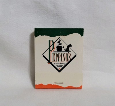Vintage Peppino's Restaurant El Toro Matchbook Mission Viejo CA Advertising Full