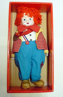CHIPS THE MUSICAL PORCELAIN CLOWN DOLL 