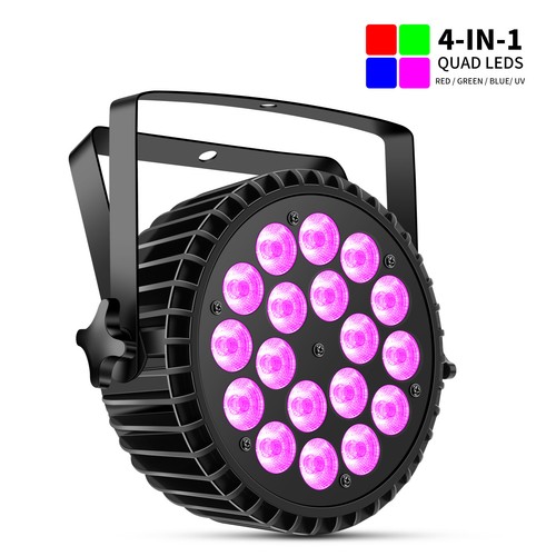 270W LED Par Scheinwerfer 18 LED Strahler RGB UV DMX Strobe Bühnenlicht DJ Party - Bild 6 von 17