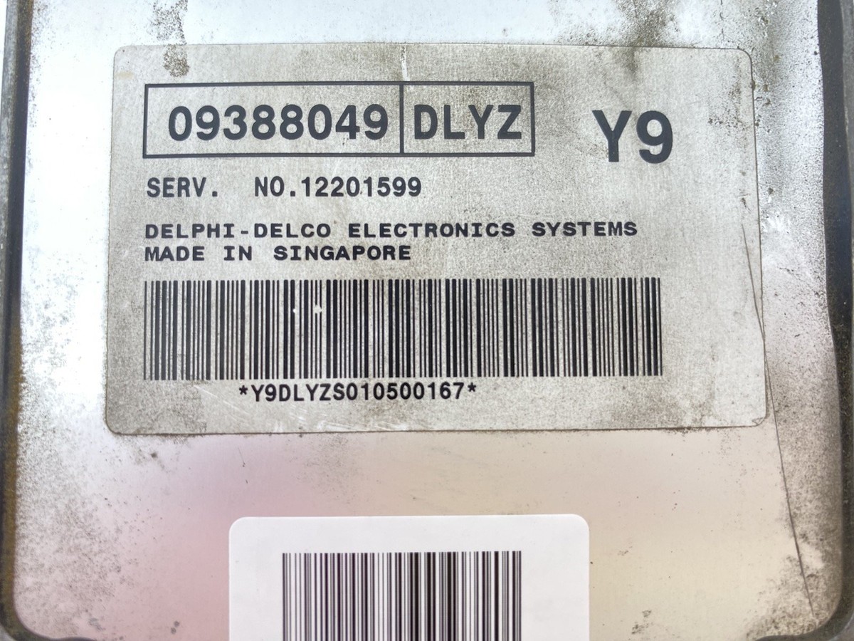 akuです ECU Delphi Delco 09388049, DLYZ, 12201599 | eBay
