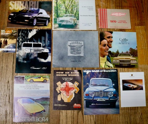 auto auto prospekte riesiges Sammler Lot Set 75 Stück Oldtimer und Modern