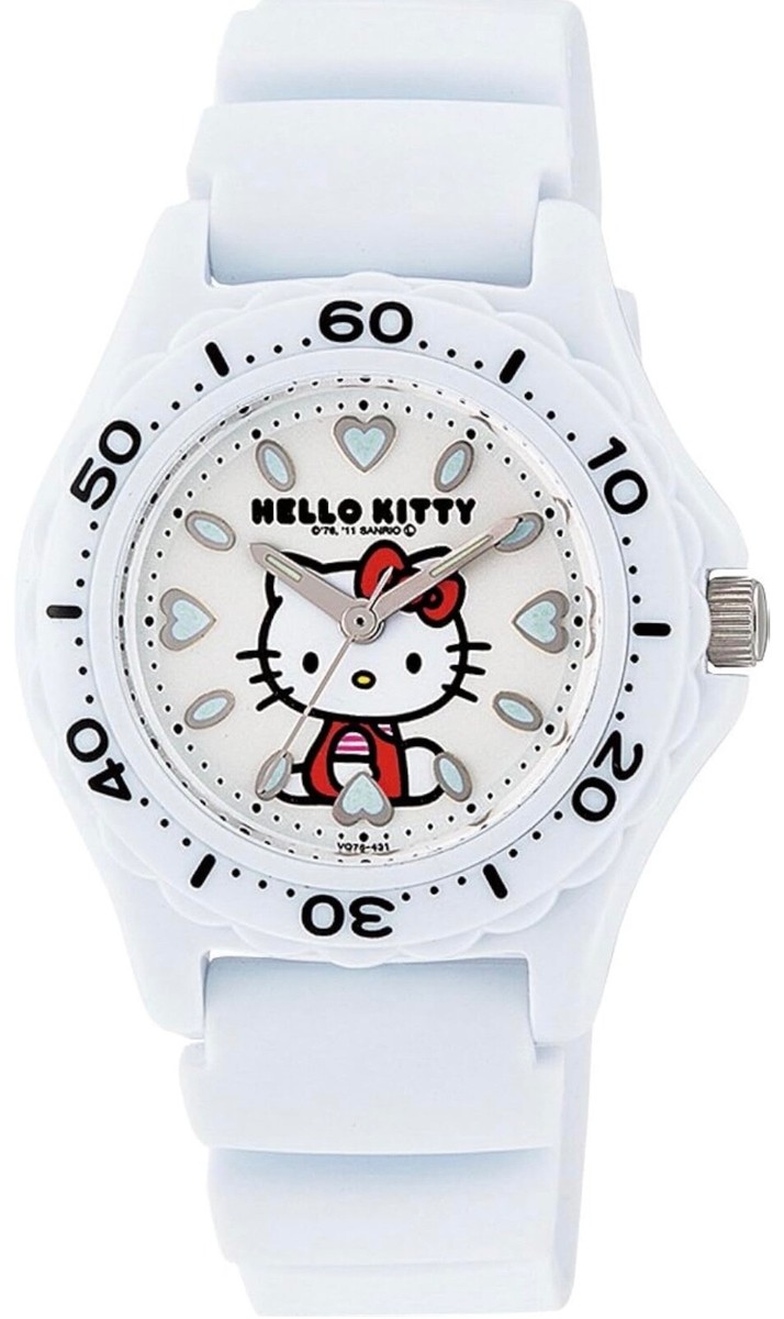 hello kitty watch japan Sanrio Waterproof Urethane Belt VQ75-431