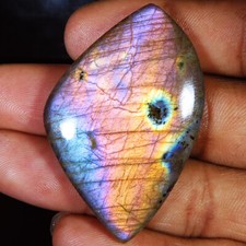 100% Naturel Labradorite Cabochon Ample Pierre Précieuse 95.15 CT 30x51x7 MM