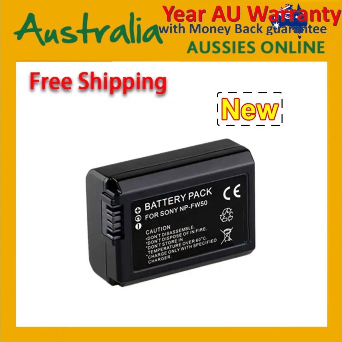 Battery Pack For Sony NEX-3 NEX-3N NEX-5 NEX-5N NEX-5R NEX-5T NEX