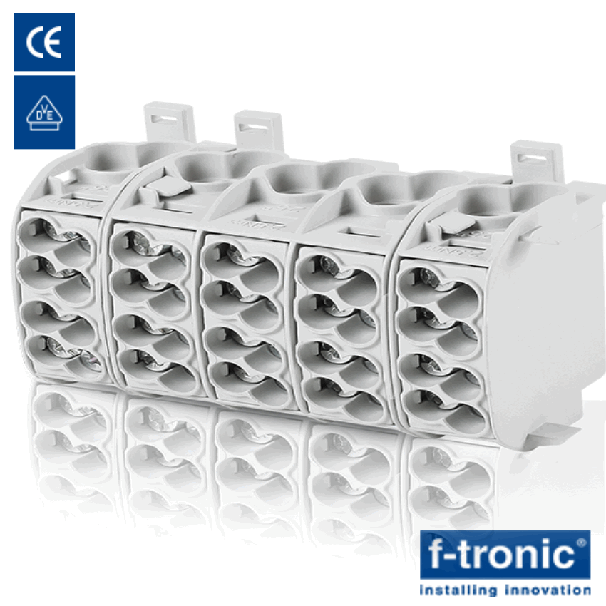 Hlak 25 Branch Terminal 4-Pole 25mm² Main Line Branch Terminal | DIN ...