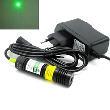 Green Dot 532nm 50mW Laser Diode Module Visible Beam Light 18x75mm 5V Adapter