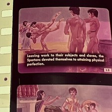 Vintage McGraw-Hill Film Strip Slide - Our Heritage From Greece Nude Olympians