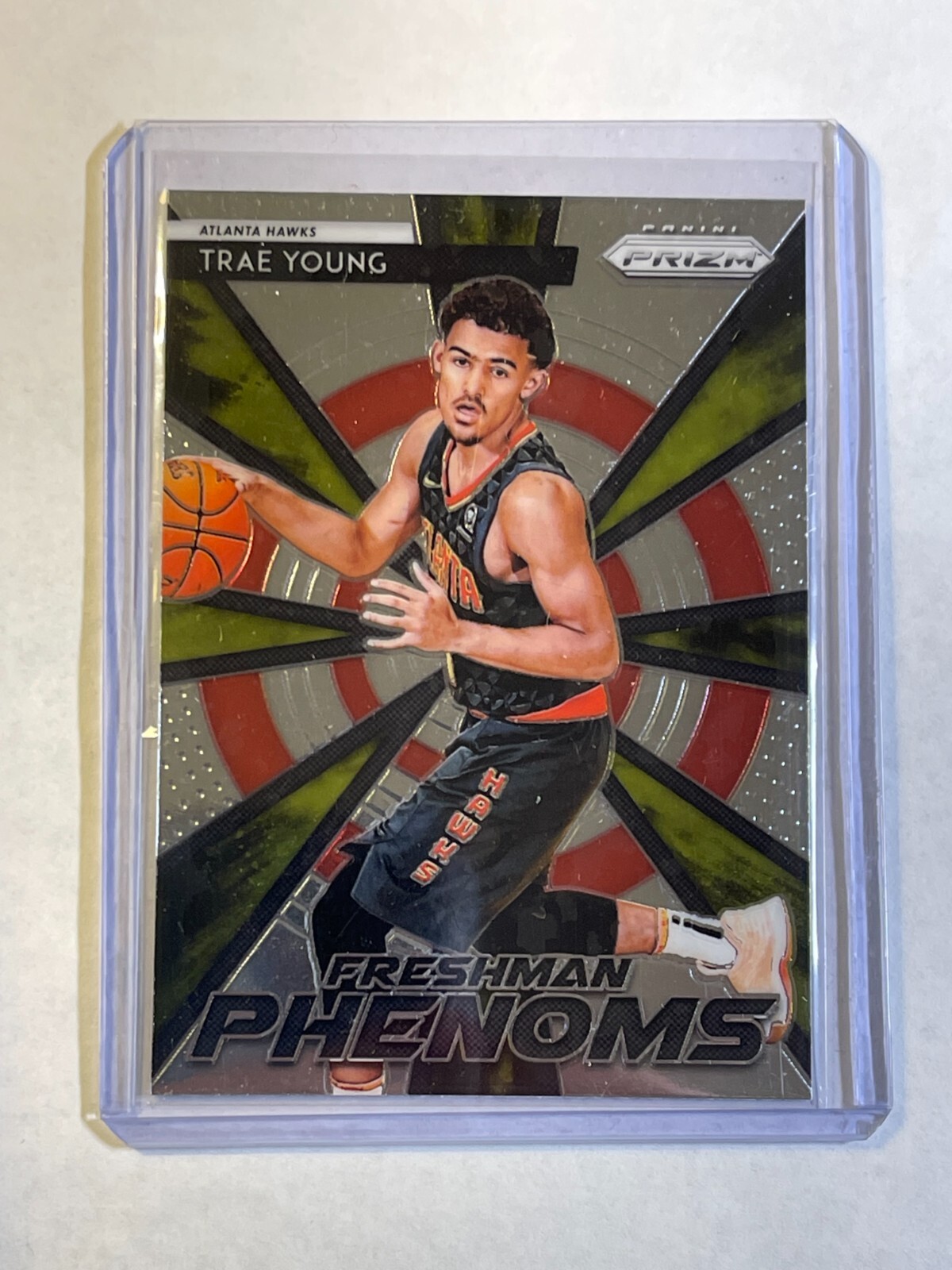 2018-19 Panini Prizm Freshman Phenoms Rookie Card #21 Trae Young (RC) Hawks