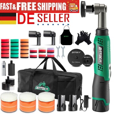 BATOCA S6 Mini Dual Action Auto Polisher Set 2.0Ah Car Detailing Kit Li-Ion Akku