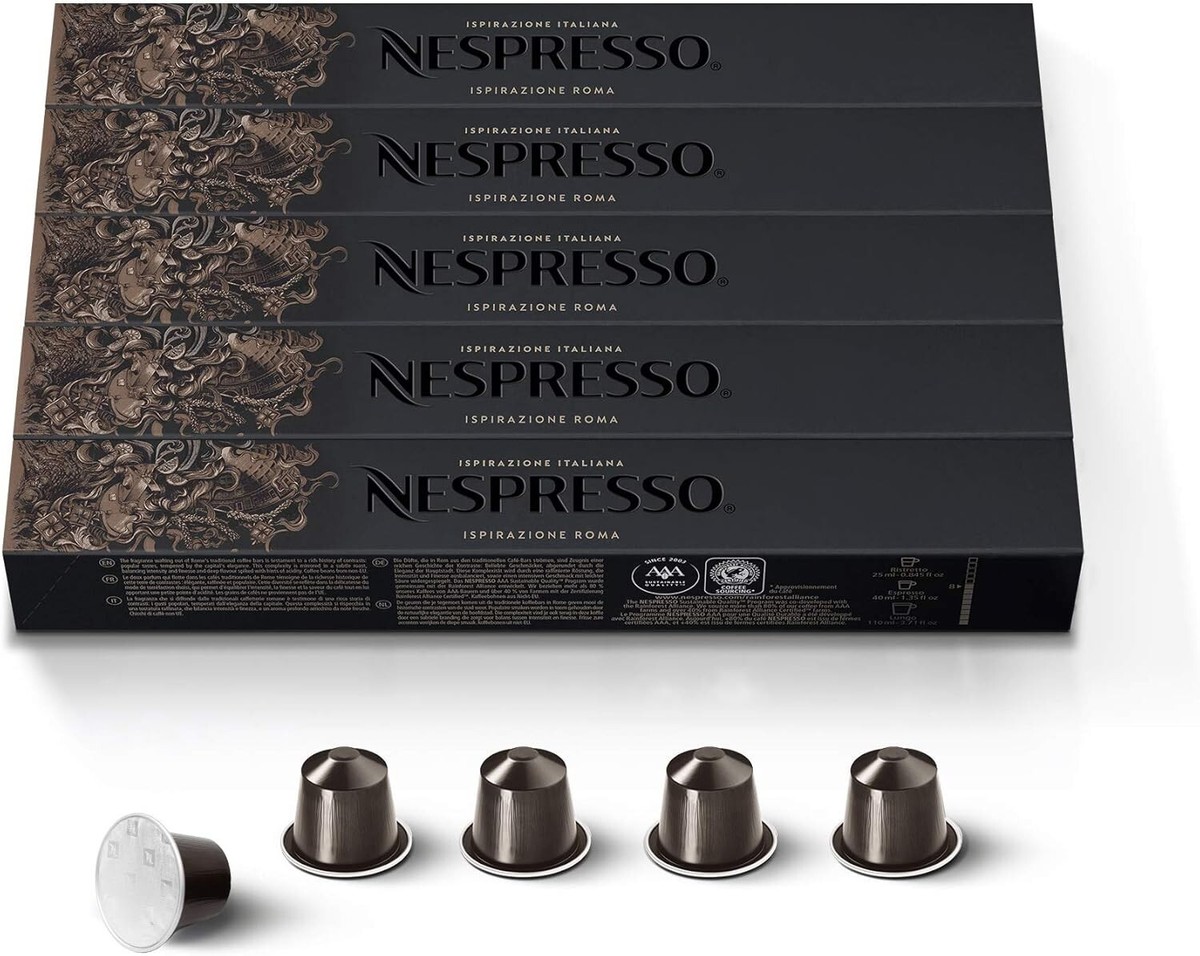 Nespresso Capsules Original Line Roma Intenso Medium Roast Coffee