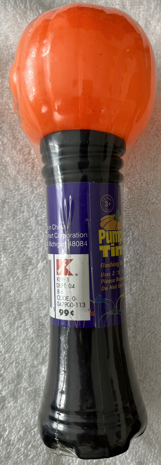 Vintage Kmart Flashing Blow Mold Halloween Flashlight Jack O Lantern Sealed Pkg eBay