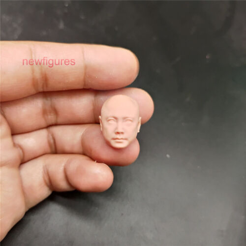 1:18 Bald Xu Zheng Head Sculpt Model For 3.75inch Male Action Figure Body Toys