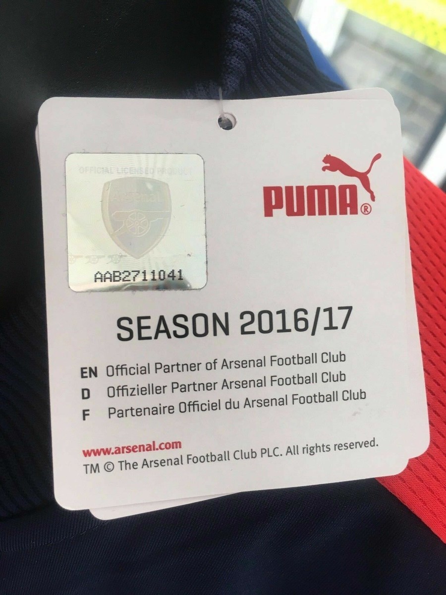 Men's Puma Official Arsenal Navy Yellow Training Zip Up Fleece