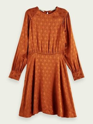 Scotch & Soda Dress - Asymmetric Peplum Hem Midi Dress