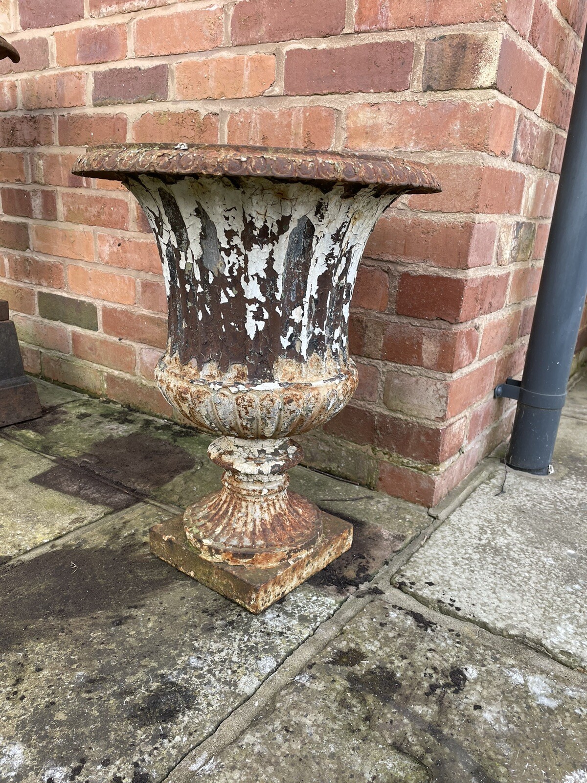 Cast Iron Garden Urn eBay