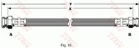 TRW PHA135 Bremsschlauch Vorne Hinten Links Rechts FüR Mitsubishi