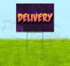 DELIVERY 18x24 Yard Sign WITH STAKE Corrugated Bandit USA BUSINESS BARBECUE