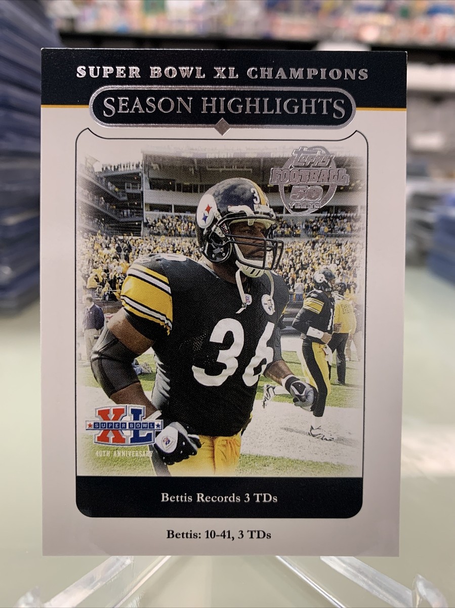 2006 Topps Pittsburgh Steelers Super Bowl XL Champions Jerome