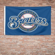 For Milwaukee Brewers Fans 3x5 ft Flag Banner