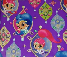 SHIMMER AND SHINE GIFT WRAP WRAPPING PAPER FLAT ANY OCCASION HOLIDAY 60 SQ. FEET