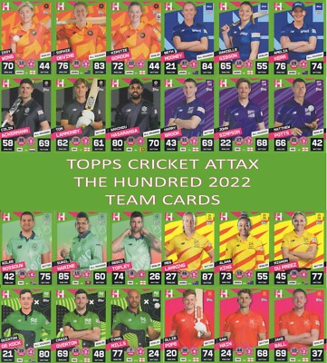 Topps Cricket Attax THE HUNDERT 2022 - Choose your base card - #1 - #176
