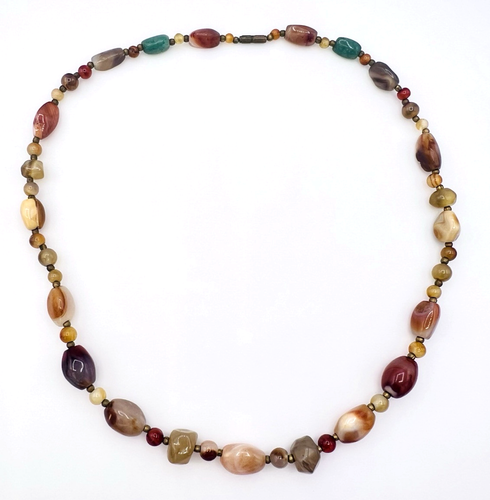 Lot of Two Vintage Artisan Multi Stone Necklaces - Afbeelding 11 van 13