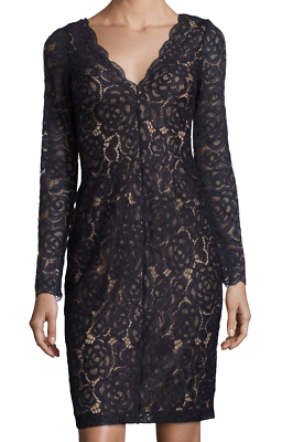 Vera Wang Black Lace Cocktail Dress Size 2 NWT | eBay