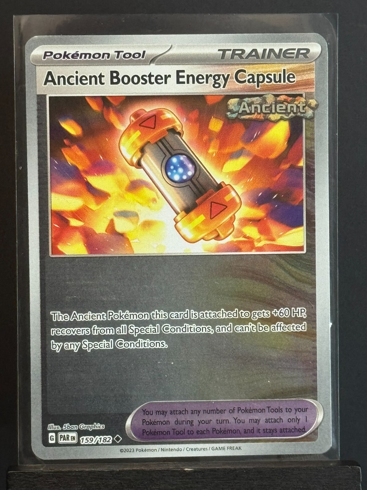 Pokémon TCG Ancient Booster Energy Capsule Paradox Rift 159/182 Reverse Holo LP.