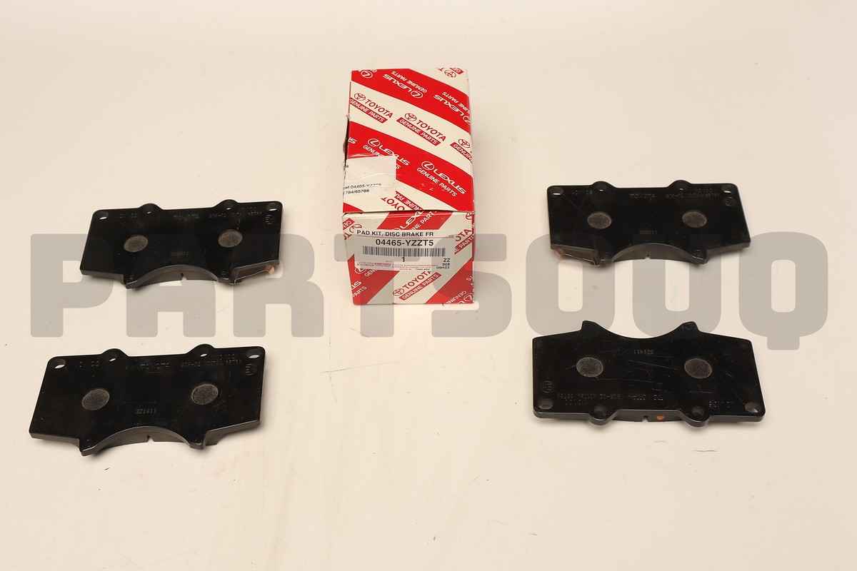 フォーデイズ 5本 04465YZZT5 Genuine Toyota PAD KIT,DISC BRAKE,FRONT TO FORTUNER