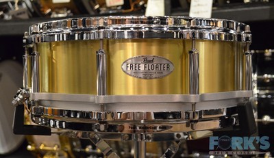 Pearl 5x14 Brass Free Floating Snare Drum Ebay