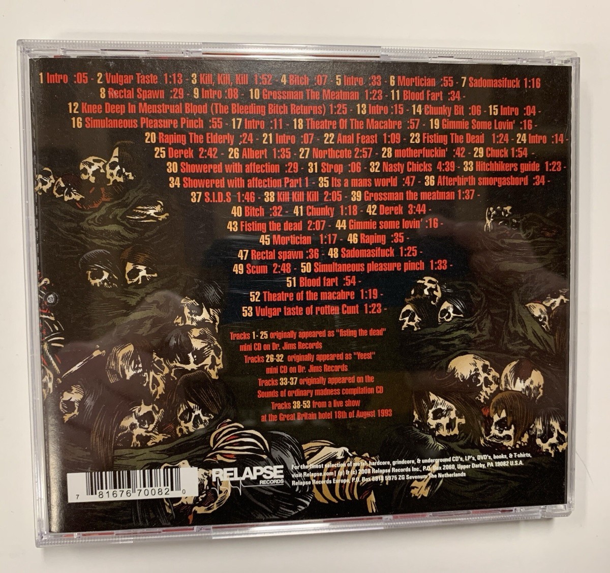 Blood Duster - Fisting The Dead CD 2008 Relapse Records Release | eBay