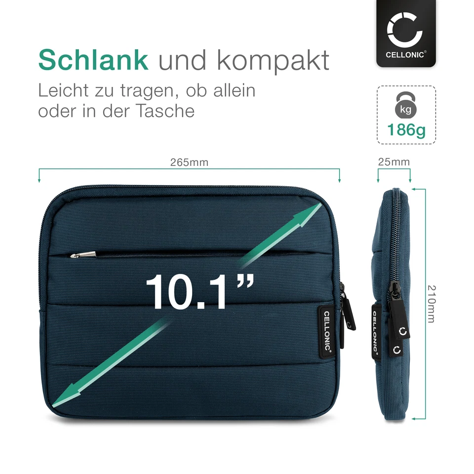 Schutzhülle für ASUS Eee Pad Slider SL101 Acer Iconia Tab A510 Blau Schutzcase - Bild 4 von 4