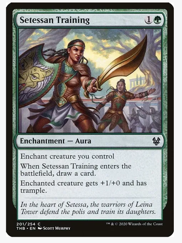 Setessan Training - Theros Beyond Death PLAYSET (x4) Magic the Gathering NM/LP