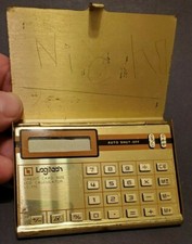 Vintage Logitech Credit Card Size LCD Calculator LC-110 Version 5