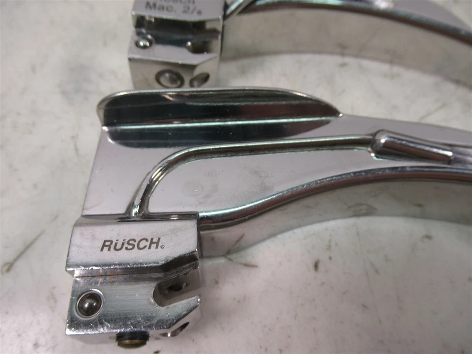 Hojas de laringoscopio Rusch Macintosh Mac 2, 3 y 4 fibra óptica de acero inoxidable  Foto 3 de 4