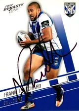 Signed 2012 Canterbury Bulldogs NRL Select Dynasty Card - Frank Pritchard