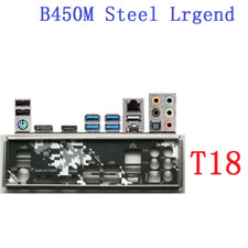1PCS BACKPLANE IO I/O SHIELD FOR ASRock B450M STEEL LEGENT MOTHERBOARD