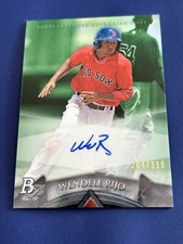 2014 Bowman Platinum - Autographed Prospects Blue Refractor #AP-WR Wendell Rijo