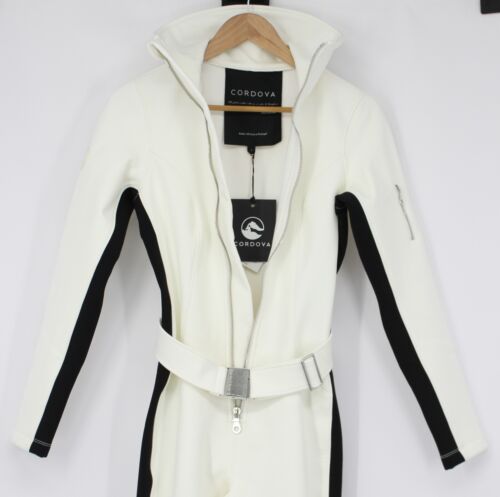 CORDOVA OTB BELTED JUMPSUIT SKI SUIT WOMENS S CLOUD WHITE RRP £1000 AD - Picture 7 of 17