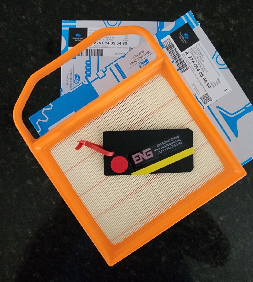 2X NEW Genuine Mercedes-Benz Air Filter A 2760940504 90 OEM  