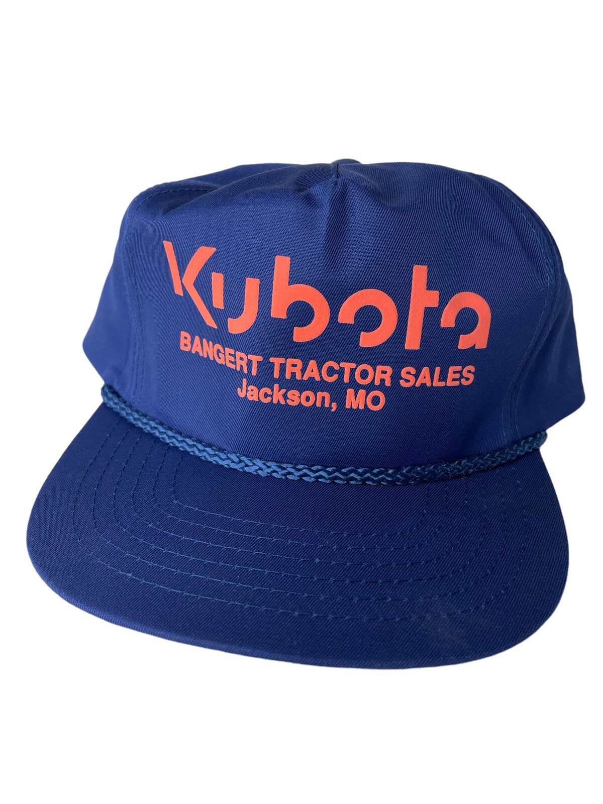 Kubota Tractor Sales Bangert Hat Cap Snapback Blue Gem