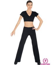 Eurotard Plus Size Black Dance Pant, 3X, 4X Style 44555