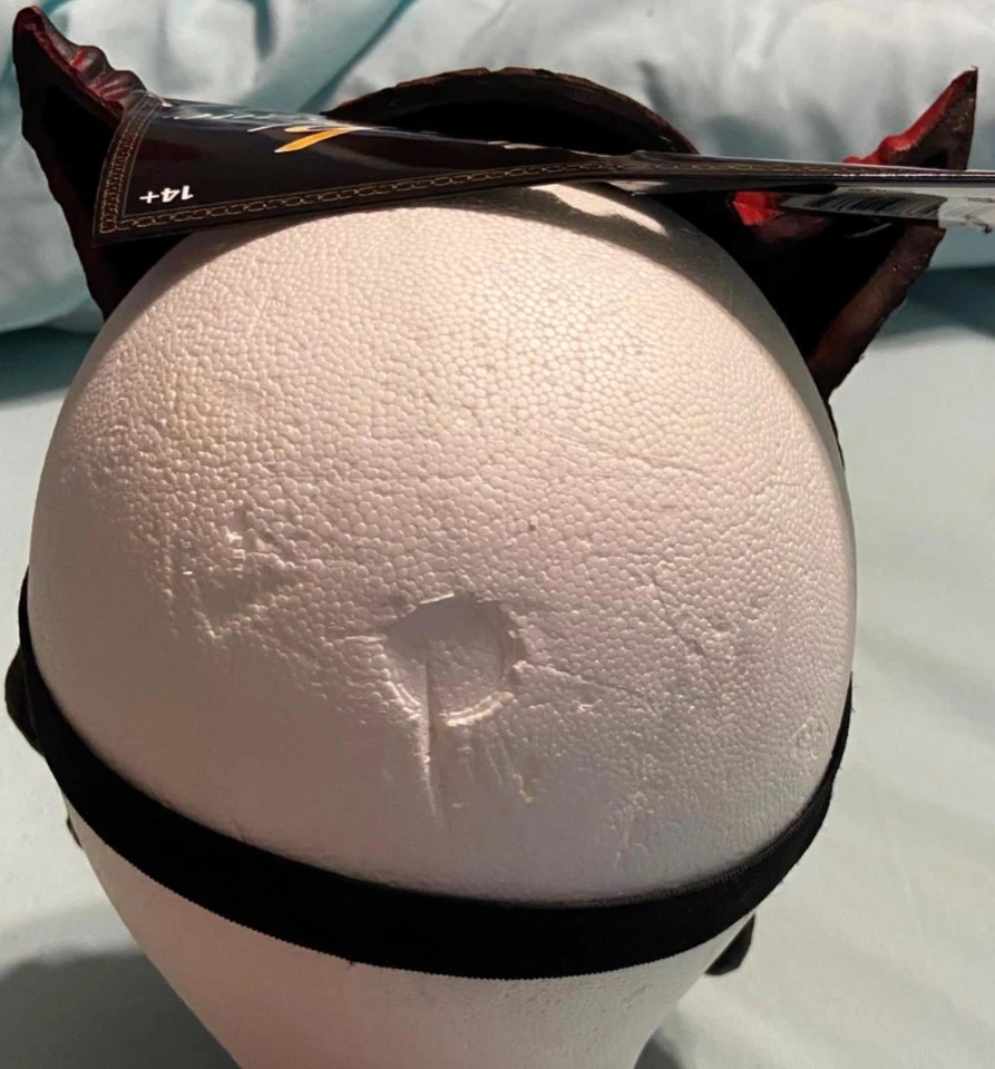 Red Devil Forum Horror Foam Latex Mask Universal Studios Costume Half NWT Scary - Image 4 of 4